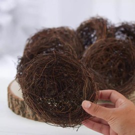 Factory Direct Craft Package of 6 Natural Grapevine Artifical 5" Bird's Nests