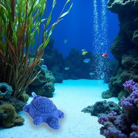 1 Pc Blue Turtle Aquarium Bubble Air Stone Diffuser Fish Tank Aerator Oxygen Pump Ornament Decor Aquarium Air Pump Accessories Aquarium Pumps and Filters（6cm*4cm）