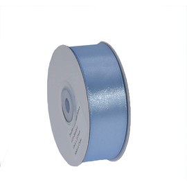 Filan Double Face Satin Ribbon 1 Inch x 25 Yards Double Sided Solid Polyester Ribbon for Gift Wrapping Party Hair Braids Bow Shower Decoration floral Arrangement Craft Supplies, Bluebird