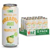 Vinut Natural Pineapple Juice Drink with Pulp, (16.57 fl oz,