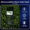 NEWMESSI Solar Pathway Lights Outdoor Solar Garden Lights Waterproof Bright