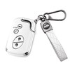 Flensent Key Fob Cover with Keychain for Lexus RX350 RX450
