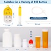 6 Pack Medication Pill Tracker Pill Reminder with Ties Reusable