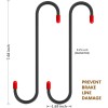 BYHeYang 2 PCS Brake Caliper Hanger Hooks with Red Rubber