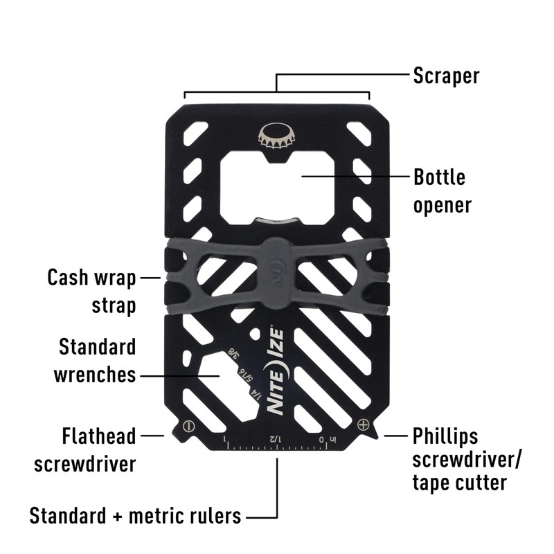 NITEIZE Financial Tool Multi-Tool Wallet II Money Clip Small Wallet