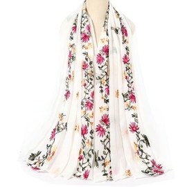 Petunny Floral Print Shawl Fashion Shawls Flower Printed Scarves Long Large Boho Scarf for Women