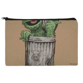 GRAPHICS & MORE Sesame Street Vintage Oscar the Grouch Accessories Pencil Pen Bag Organizer Pouch