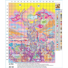 Abillyn Embroidery Cross Stitch Kits Strong Deer Stamped with Printed Pattern Starter Kit (Deer)