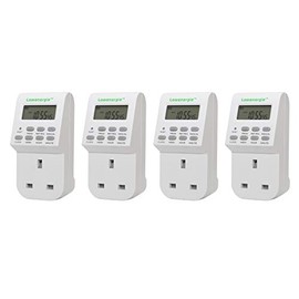 Lowenergie 7 Day Programmable Digital Plug-In Electronic Timer socket 12-24 hour (4)