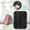 NutriChef Set of 2 Muffin Baking Moulds for 24 Muffins,