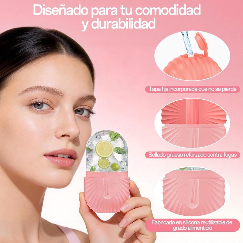 2 Piezas Rodillo de Hielo para la Cara, Ice Roller