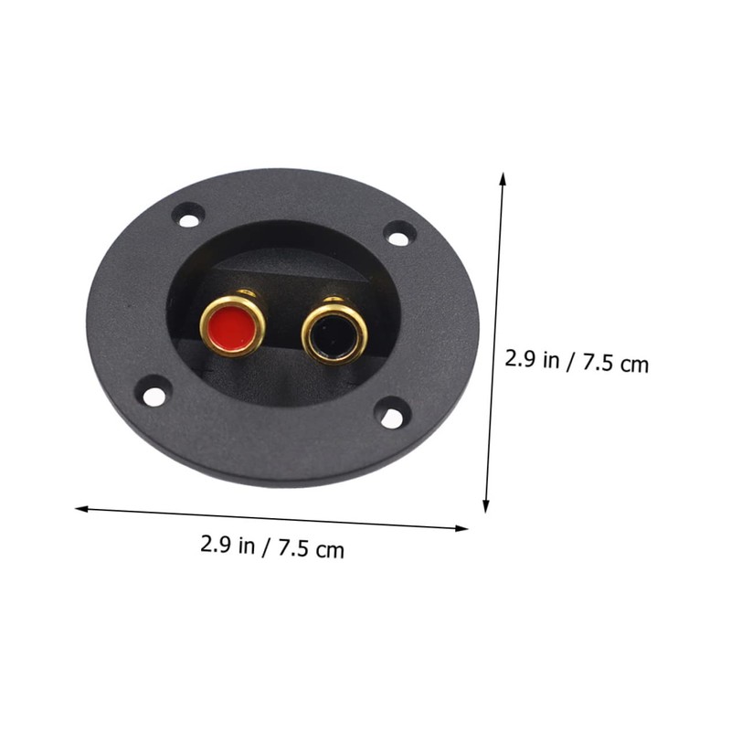 LABRIMP 4pcs Round Speaker Terminal Connectors with Quick Disconnect for