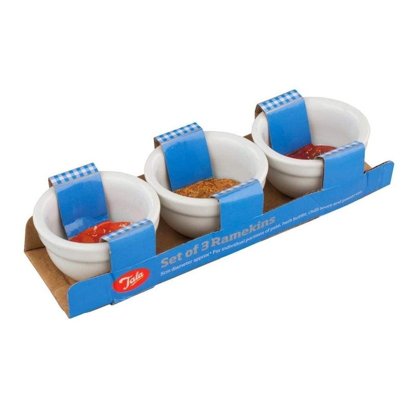 Tala Mini Bowls, Set of 3-20053, Ceramic, White