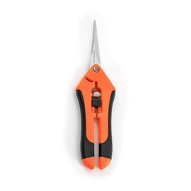 HOMEANING 1PC Pruning Shears,Trimming Scissors, Blades Gardening Hand Pruning Snips Titanium Coated Precision Bonsai Pruning Shears, Convenient and Efficient Flower Cutters (Orange)