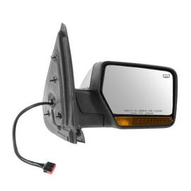 Right Mirror with Chrome Cover Passenger Side Compatible with 2009-2010 Lincoln Navigator FO1321392