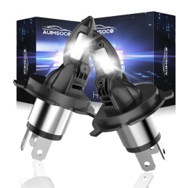 AUIMSOCO Bombillos LED Focos Para Auto Carro H4 Luz De Coche Faros Faro Delanteros 2PC