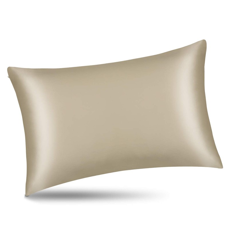 Standard Size Silk Pillowcase ALASKA BEAR Random Color Silk Scrunchie