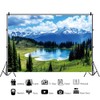 Lake Snow Mountain Pine Forest Backdrop 5x3ft Spring Background