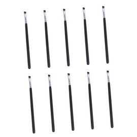 WOONEKY Essential Makeup Tool 10pcs Angled Eyebrow Brush Sturdy Easy to Clean for Daily Use