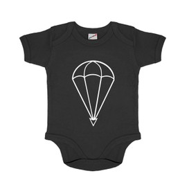 Copytec #12196 Paratrooper Military German Army Federal Bw Badge Baby Romper, black