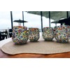 Mexican Confetti Rock Wine Glasses - Set of 2 |