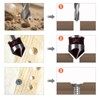 5 Pcs Countersink Drill Bits Set,High Carbon Chromium Steel Counter