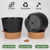 YNNICO 10-Inch Plant Pots, Self-Watering Planters with Drainage Holes &