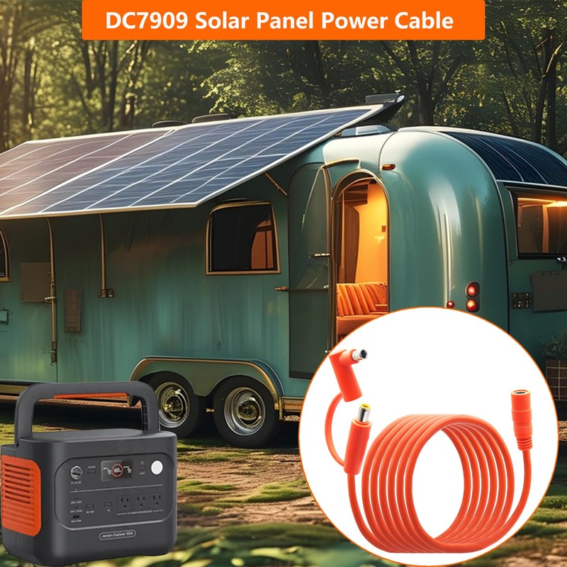 LANMINGLEL 14AWG DC 8mm Extension Cable, DC7909 Solar Panel Power