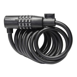 Trelock Unisex - Adult Combination Spiral Cable Lock 2231263293 Combination Spiral Cable Lock, Black, 180 cm