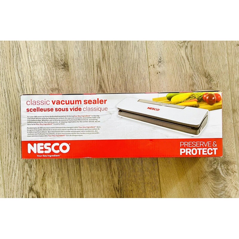 Nesco VS-C1 Classic Food Vacuum Sealer Preservation Must Have for