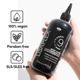 Lisaplex Lamellar Water – Works in just 9 Seconds – Detangling, Frizz-reducing, Repairing – Improves Softness and Shine – Reduces Blowdrying Time (16.8 Oz)