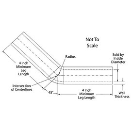 Pegasus E45.38-BLACK, Black Silicone Hose, 1 1/2" I.D. 45 degree elbow, 4" Legs (no logo)