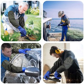 sinzau Pond Cleaning Gloves, A Long Section of Safety Work Gloves, 74 CM