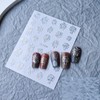 Black and White Lattice Houndstooth Leopard Zebra Pattern Nail Stickers