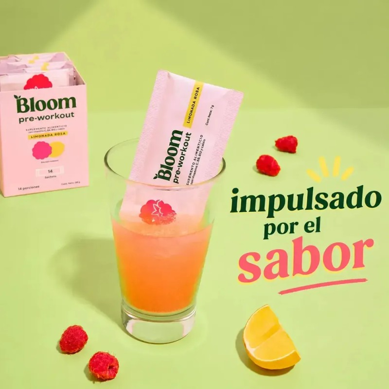 Pre Entreno Bloom en Polvo para Energía y Enfoque |
