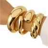 KKPOT Chunky Gold Bangle Bracelets for Women – 14K Gold