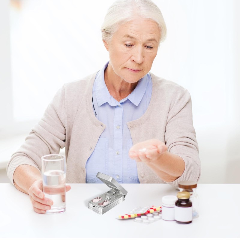 Pill Cutter for Small and Tiny Pills, Professional Aluminum Pill