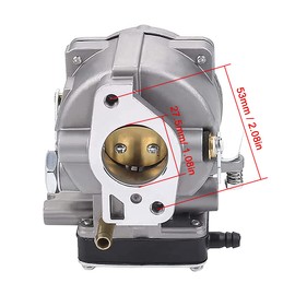 ZAMDOE 693480 Carburetor Replacement for Briggs & Stratton 42E707 42E777 42A707 42A777 V-Twin Engines for LT1000 87-96 16-21HP with Gaskets Fuel Line Fuel Filter