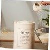 Mikinona Sturdy Rice Storage Container Airtight Grain Holder Scoop for