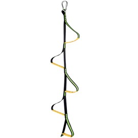 5 Step Climbing Aider for Hunting - Lightweight Stick With Webbing Rope Ladder for Safety, Outdoor Climbing, Caving, Canyoning