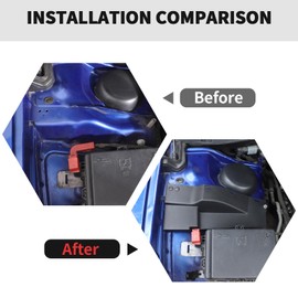 RT-TCZ Engine Wire Dust Cover Accessories for Dodge Charger 2011-2024,for Dodge Challenger 2015-2024 (Black)