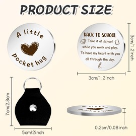 Back to School Gifts Pocket Hug First Day at School Gifts for Daughter Son Sister Brother Friend Student Classmate Friendship Gift for Him Her Starting Schools Gift Long Distance Relationship Keyring