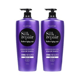 Elastine Silk Repair Shampoo Perfect Aging Gold 1200ml 2pcs Select 2ea