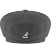 kangol Unisex Wool Spitfire Flat Cap, Grey (Dark Flannel), Large