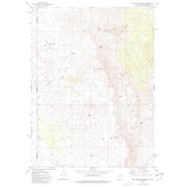 YellowMaps Red Rock Canyon NV topo map, 1:24000 Scale, 7.5 X 7.5 Minute, Historical, 1980, Updated 1980, 26.8 x 22 in - Polypropylene