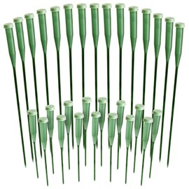 30 Pack Stem Water Tubes for Flowers with Caps, Extendable Vials for Floral Arrangements, Florist Supplies (6 and 12 Inches)