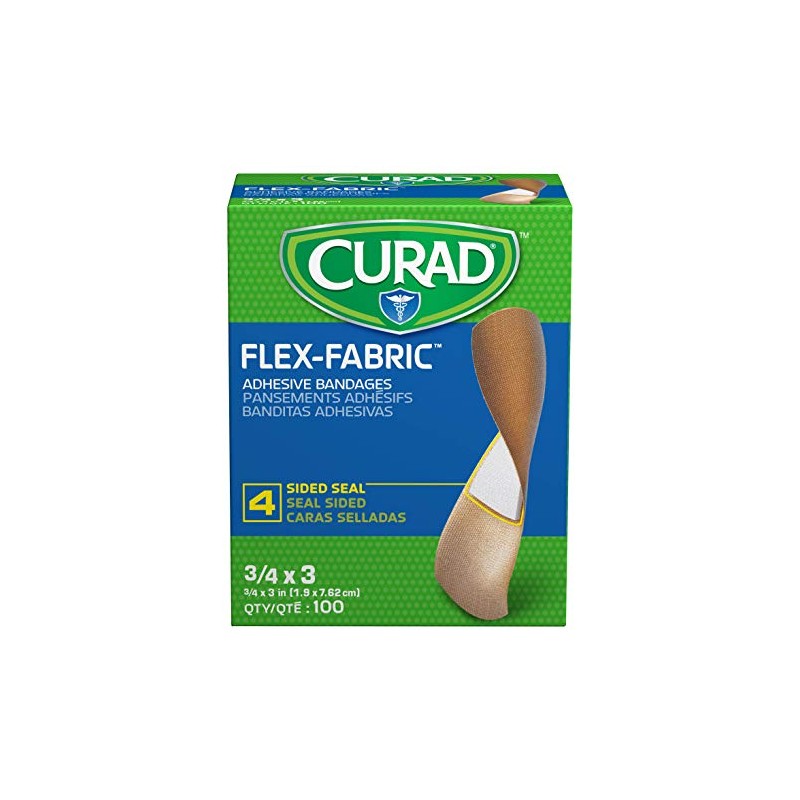 Curad Flex - Vendas adhesivas de tela, tamaño del vendaje