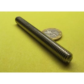 Basic 18-8 Stainless Steel Set Screws, Cup Point, 3/8-16 x 3 1/2" Length, 4 Pcs