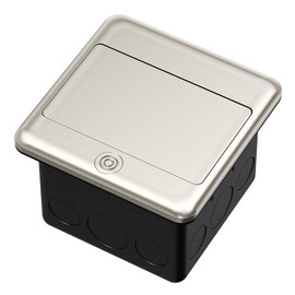 KYHSHJ Pop Up Floor Electrical Outlet with 20 Amp Stainless Steel GFCI Tamper Receptacle Outlet, Corrosive Resistant Hardware，ETL Listed，(Stainless Steel Color)