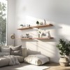 YFYEO Light Wood Floating Shelves for Wall Rustic Wall Shelf